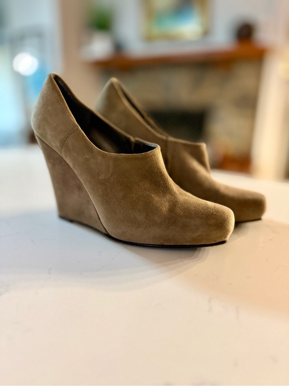 Stuart Weitzman Suede Wedges